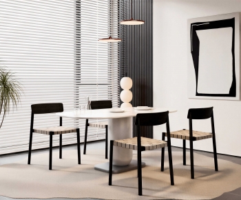 Modern Dining Table And Chairs-ID:568761119