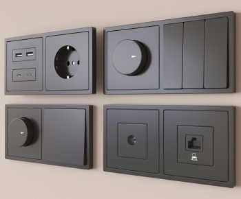 Modern Switch Socket Panel-ID:890140064