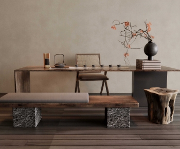 New Chinese Style Tea Tables And Chairs-ID:497845895