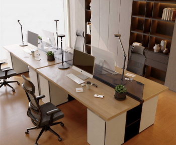 Modern Office Desk And Chair-ID:907701979