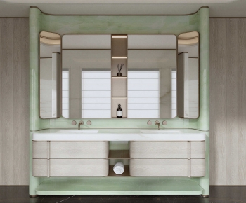 Modern Bathroom Cabinet-ID:395199064