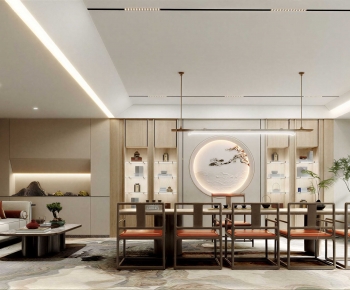 New Chinese Style Tea House-ID:882438901