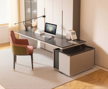 Modern Computer Desk And Chair-ID:572294003