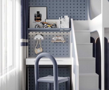 Modern Computer Desk And Chair-ID:868132114