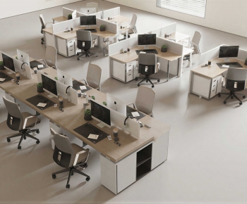 Modern Office Desk And Chair-ID:455158009