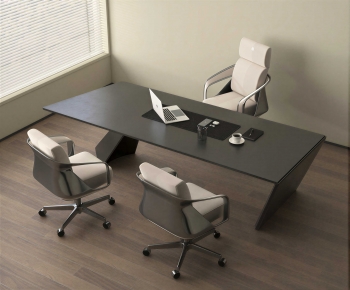 Modern Office Desk And Chair-ID:911590103