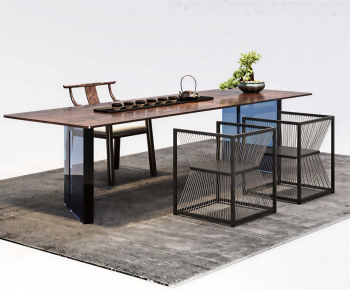 New Chinese Style Tea Tables And Chairs-ID:612484931