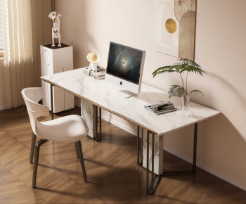 Modern Computer Desk And Chair-ID:281707054