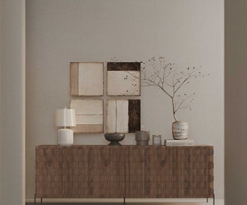 Wabi-sabi Style Entrance Cabinet-ID:122430375