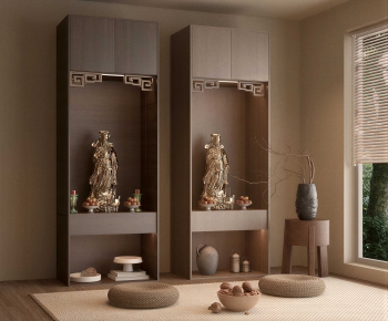 New Chinese Style Buddhist Niche-ID:729970933