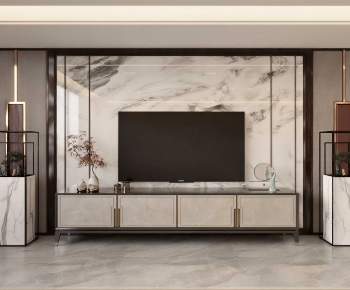 New Chinese Style TV Wall-ID:178143025