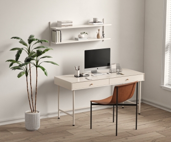 Modern Computer Desk And Chair-ID:796918999