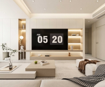 Modern A Living Room-ID:372206933