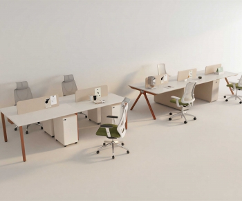 Modern Office Desk And Chair-ID:446273097