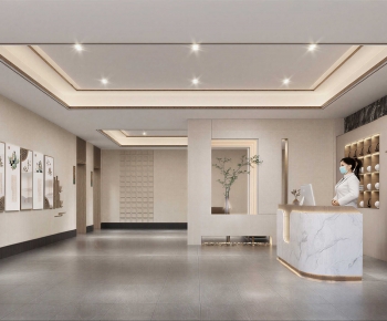 New Chinese Style Hospital Hall-ID:484802014