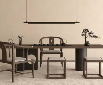 New Chinese Style Tea Tables And Chairs-ID:109858994