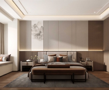 New Chinese Style Bedroom-ID:361485009