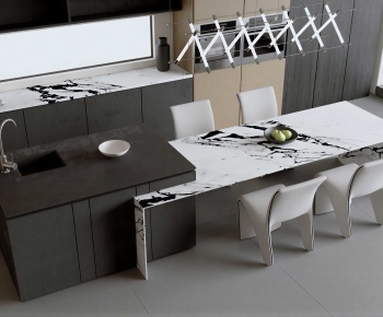 Modern Dining Table And Chairs-ID:550448956