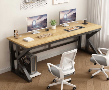 Modern Computer Desk And Chair-ID:600988991
