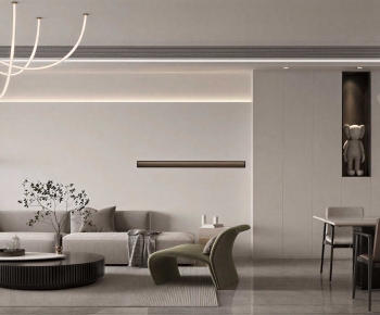 Modern A Living Room-ID:387090922