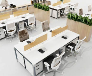 Modern Office Desk And Chair-ID:830138926