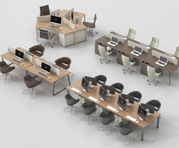 Modern Office Desk And Chair-ID:351555119