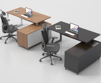 Modern Office Desk And Chair-ID:231951955