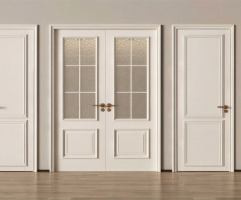 Simple European Style Double Door-ID:146449097