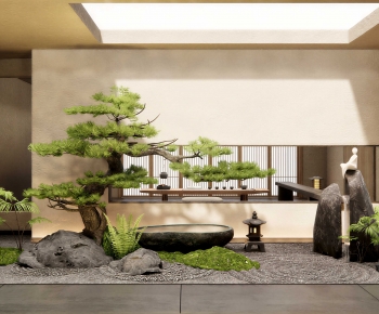 Japanese Style Plant Landscaping-ID:672708992
