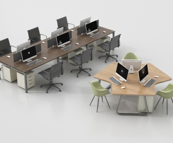 Modern Office Desk And Chair-ID:891029872