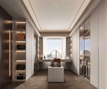 Modern Clothes Storage Area-ID:535701996