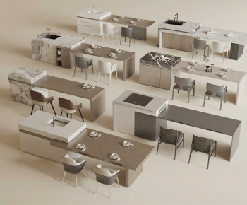 Modern Dining Table And Chairs-ID:958905945