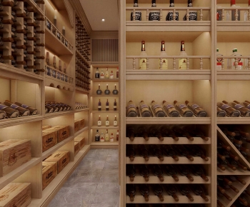 Modern Wine Cellar/Wine Tasting Room-ID:932719785