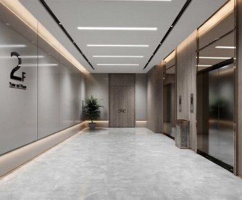 Modern Corridor/elevator Hall-ID:254631049