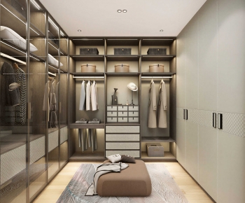 Modern Clothes Storage Area-ID:735084066