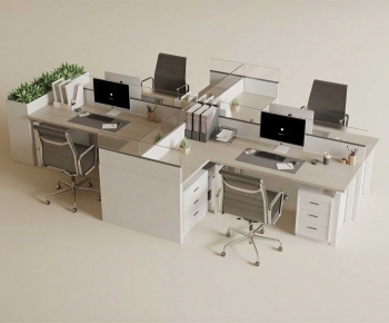 Modern Office Desk And Chair-ID:398280654