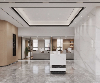 Modern Office Reception Desk-ID:725667952