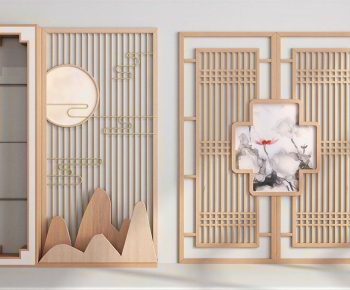 New Chinese Style Wooden Screen Partition-ID:938522102