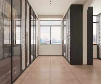 Modern Clothes Storage Area-ID:429764991