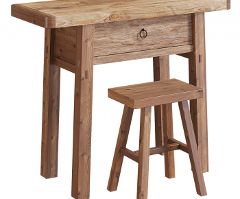 Modern Computer Desk And Chair-ID:734622006