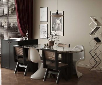 French Style Dining Table And Chairs-ID:181727899