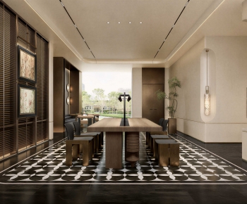 New Chinese Style Dining Room-ID:549177895