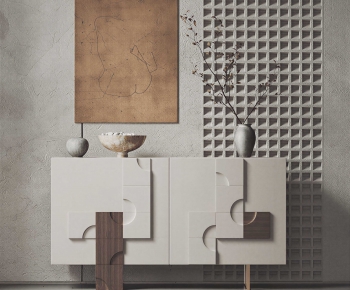 Modern Entrance Cabinet-ID:375130898