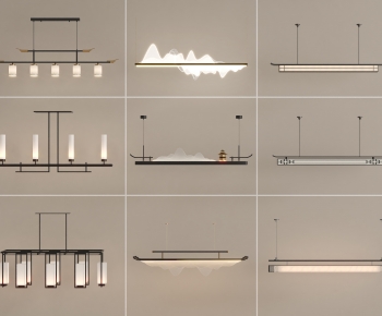 New Chinese Style Long Chandelier-ID:414935112