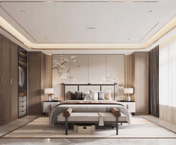 New Chinese Style Bedroom-ID:523245108
