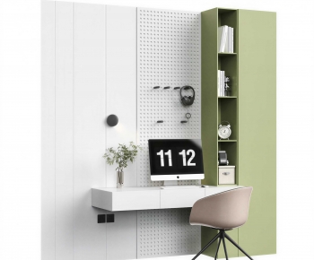 Modern Computer Desk And Chair-ID:452718975