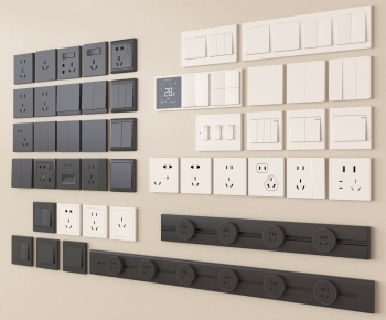 Modern Switch Socket Panel-ID:192624093