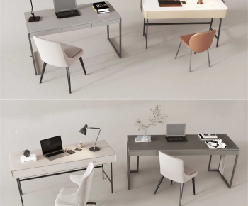 Modern Computer Desk And Chair-ID:711369042