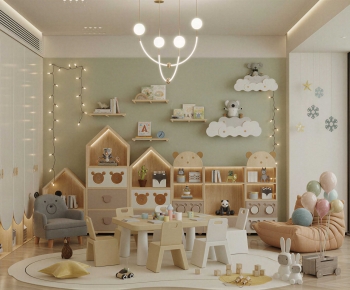 Modern Children's Room Activity Room-ID:813796048
