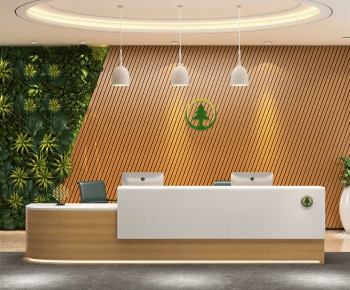 Modern Office Reception Desk-ID:124387982